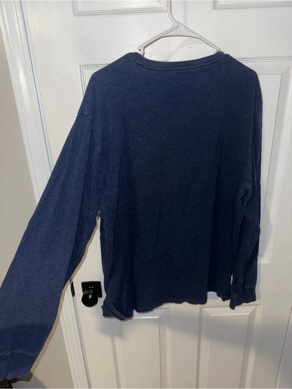Polo by Ralph Lauren Navy Long-Sleeve Crewneck with Red Pony